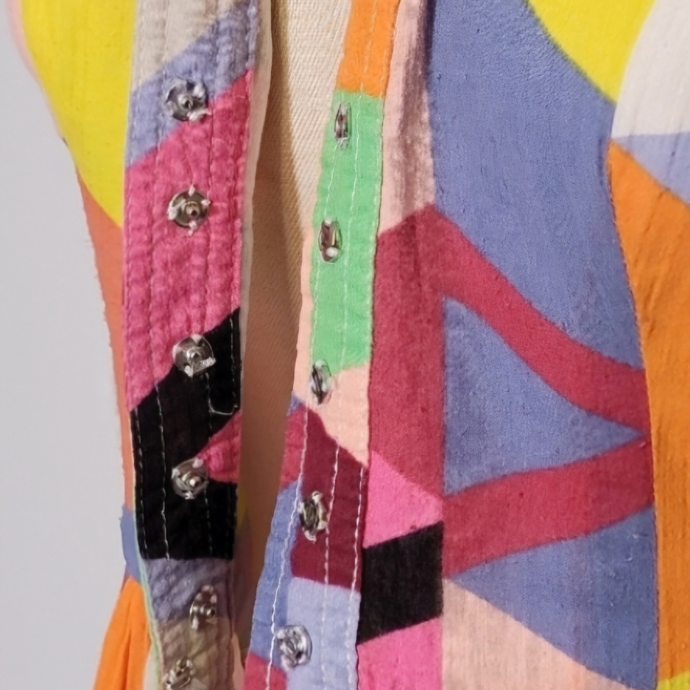 Tracy Reese Multicolor Geometric Midi Dress - Picture 10 of 11